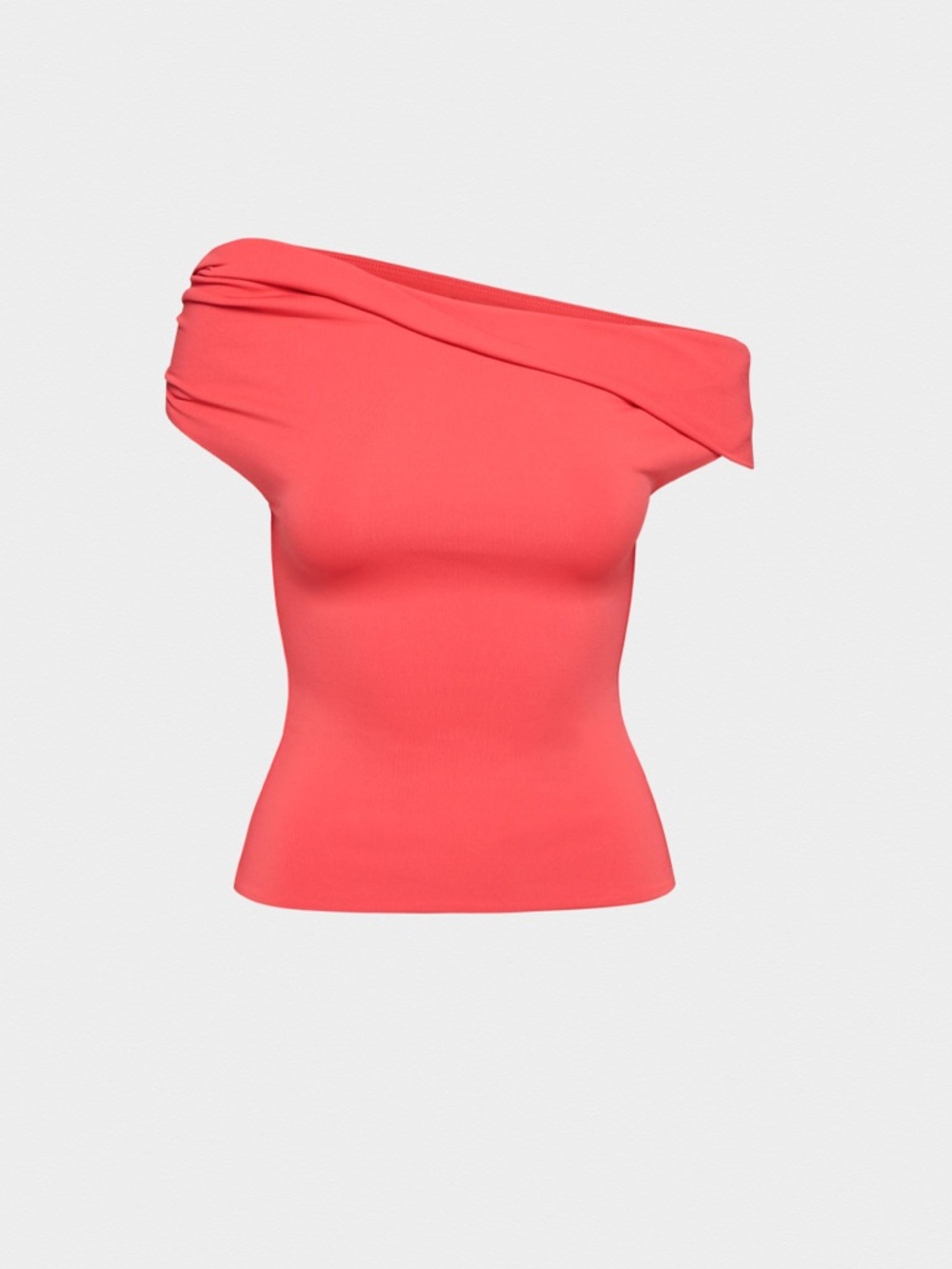 Aritzia Original Contour Ravish Top in Cherry Off Shoulder Tank New - Picture 7 of 10